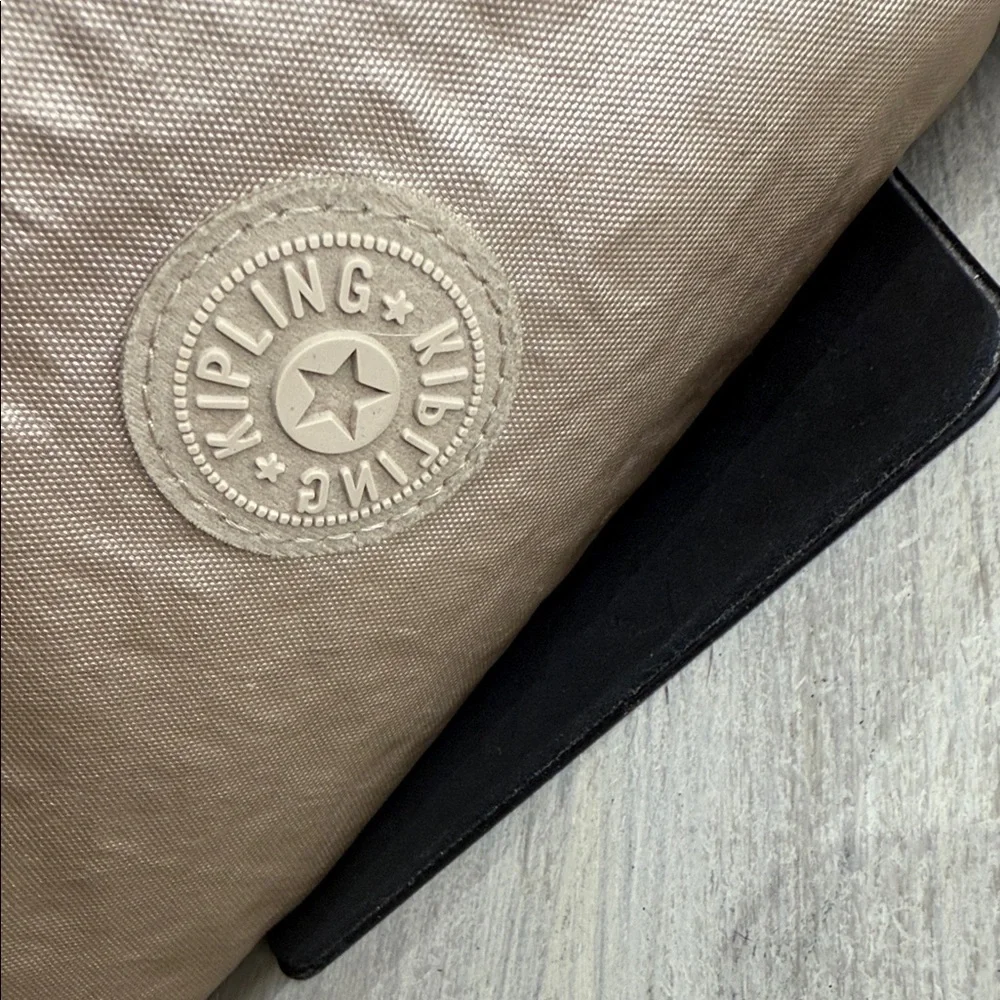 Kipling Metallic Tan Crossbody Bag